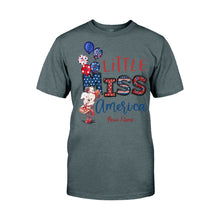 Load image into Gallery viewer, Personalized Independence Day Little Miss T-Shirt and Hoodie Custom Name Gift