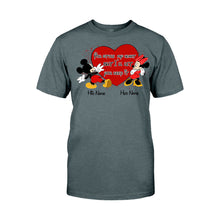 Load image into Gallery viewer, Personalized Couple Mouse T-shirt & Hoodie with Names Gift