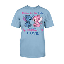 Load image into Gallery viewer, Personalized Couple T-shirt & Hoodie Connected To Love Gift