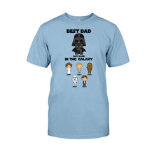 Load image into Gallery viewer, Personalized Best Dad In The Galaxy T-Shirt & Hoodie Gift for Father's Day