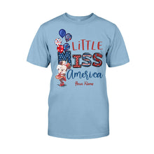Load image into Gallery viewer, Personalized Independence Day Little Miss T-Shirt and Hoodie Custom Name Gift