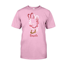 Load image into Gallery viewer, Personalized Couple T-Shirt and Hoodie Set with Names for Anniversary Gift