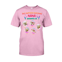 Load image into Gallery viewer, Personalized Turtley Awesome Nana T-shirt Custom Family Gift