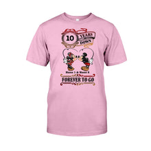 Load image into Gallery viewer, Personalized Couple T-shirt and Hoodie Custom Names Forever to Go Gift