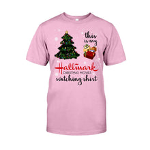 Load image into Gallery viewer, Personalized Hallmark Christmas Movies Watching T-shirt & Hoodie