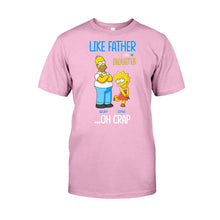 Load image into Gallery viewer, Personalized Father Daughter T-shirt and Hoodie Custom Name Gift