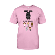 Load image into Gallery viewer, Personalized Best Dad In The Galaxy T-Shirt & Hoodie Gift for Father's Day