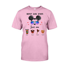 Load image into Gallery viewer, Personalized Best Dad Ever Mouse T-shirt and Hoodie Gift for Father's Day