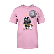 Load image into Gallery viewer, Personalized Best Dad in the Galaxy T-Shirt & Hoodie for Father's Day