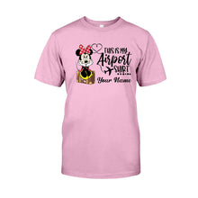 Load image into Gallery viewer, Personalized Mouse Airport Shirt Custom Name T-shirt Hoodie Gift for Travelers