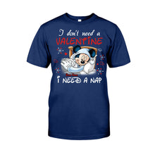Load image into Gallery viewer, Personalized Valentine T-shirt with Mickey Mouse Design for Her