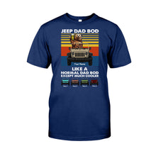 Load image into Gallery viewer, Personalized Jeep Dad Bod T-shirt & Hoodie Custom Name Gift
