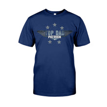 Load image into Gallery viewer, Personalized Top Dad T-shirt & Hoodie Gift with Custom Name