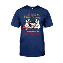 Load image into Gallery viewer, Personalized Couple T-shirt & Hoodie Custom Name Gift