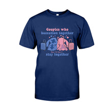 Load image into Gallery viewer, Personalized Baecation Couple T-Shirt and Hoodie Custom Names Gift