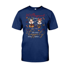 Load image into Gallery viewer, Personalized Couple T-shirt and Hoodie with Names for Anniversary Gift