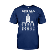 Load image into Gallery viewer, Personalized Best Dad In The Galaxy T-shirt & Hoodie Gift