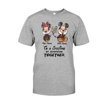 Load image into Gallery viewer, Personalized Disney Adventure T-shirt & Hoodie for Couples