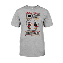 Load image into Gallery viewer, Personalized Couple T-shirt and Hoodie Custom Names Forever to Go Gift