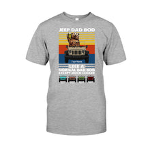 Load image into Gallery viewer, Personalized Jeep Dad Bod T-shirt & Hoodie Custom Name Gift