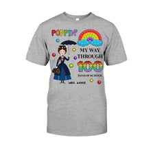 Load image into Gallery viewer, Personalized Teacher T-Shirt 100 Days of School Gift