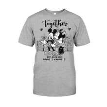 Load image into Gallery viewer, Personalized Couple Mouse T-shirt & Hoodie Gift for Anniversary