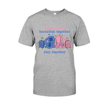 Load image into Gallery viewer, Personalized Baecation Couple T-Shirt and Hoodie Custom Names Gift