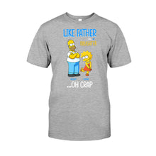 Load image into Gallery viewer, Personalized Father Daughter T-shirt and Hoodie Custom Name Gift