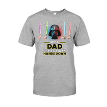 Load image into Gallery viewer, Personalized Best Dad in the Galaxy T-shirt & Hoodie Gift