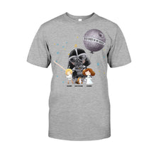 Load image into Gallery viewer, Personalized Best Dad in the Galaxy T-Shirt & Hoodie for Father's Day