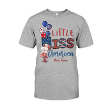 Load image into Gallery viewer, Personalized Independence Day Little Miss T-Shirt and Hoodie Custom Name Gift