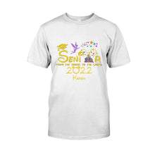 Load image into Gallery viewer, Personalized Graduation T-shirt and Hoodie With Name 2022 Gift