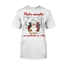 Load image into Gallery viewer, Personalized Mickey Mouse T-Shirt & Hoodie with Custom Names for Couples