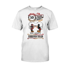 Load image into Gallery viewer, Personalized Couple T-shirt and Hoodie Custom Names Forever to Go Gift
