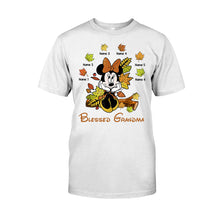 Load image into Gallery viewer, Personalized Blessed Grandma T-Shirt & Hoodie with Custom Names