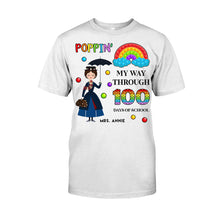 Load image into Gallery viewer, Personalized Teacher T-Shirt 100 Days of School Gift