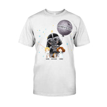 Load image into Gallery viewer, Personalized Best Dad in the Galaxy T-Shirt & Hoodie for Father's Day