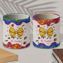 Load image into Gallery viewer, Personalized PU Leather Pen Holder Custom Name Gift for Teachers