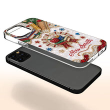 Load image into Gallery viewer, Personalized 3D Rhinestone Apple Clear Phone Case Gift for Teacher