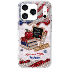 Load image into Gallery viewer, Personalized Clear Phone Case for Teachers Custom Name Gift