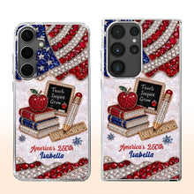 Load image into Gallery viewer, Personalized Clear Phone Case for Teachers Custom Name Gift