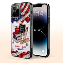 Load image into Gallery viewer, Personalized Clear Phone Case for Teachers Custom Name Gift