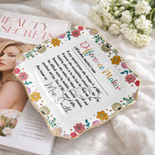 Load image into Gallery viewer, Personalized Ceramic Jewelry Dish Custom Name Gift for Teacher