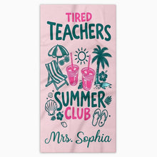 Load image into Gallery viewer, Personalized Microfiber Beach Towel for Teachers Summer Gift