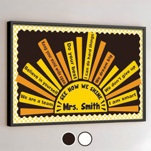 Load image into Gallery viewer, Personalized Motivational Classroom Poster Custom Name Gift