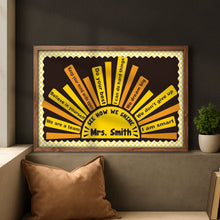 Load image into Gallery viewer, Personalized Motivational Classroom Poster Custom Name Gift