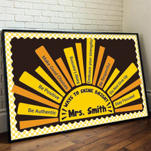Load image into Gallery viewer, Personalized Affirmation Poster Custom Teacher Gift Decor