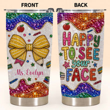 Load image into Gallery viewer, Personalized Stainless Steel Tumbler Custom Teacher Gift 20oz 30oz