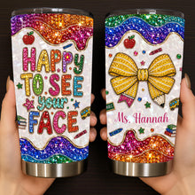 Load image into Gallery viewer, Personalized Stainless Steel Tumbler Custom Teacher Gift 20oz 30oz