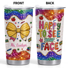 Load image into Gallery viewer, Personalized Stainless Steel Tumbler Custom Teacher Gift 20oz 30oz